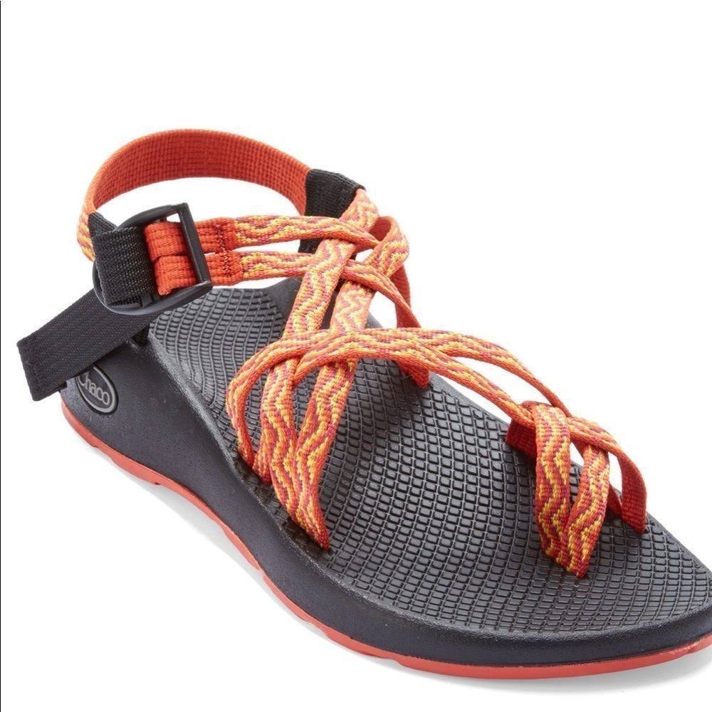Chaco Vibram Orange Swirl Sandals Size 3